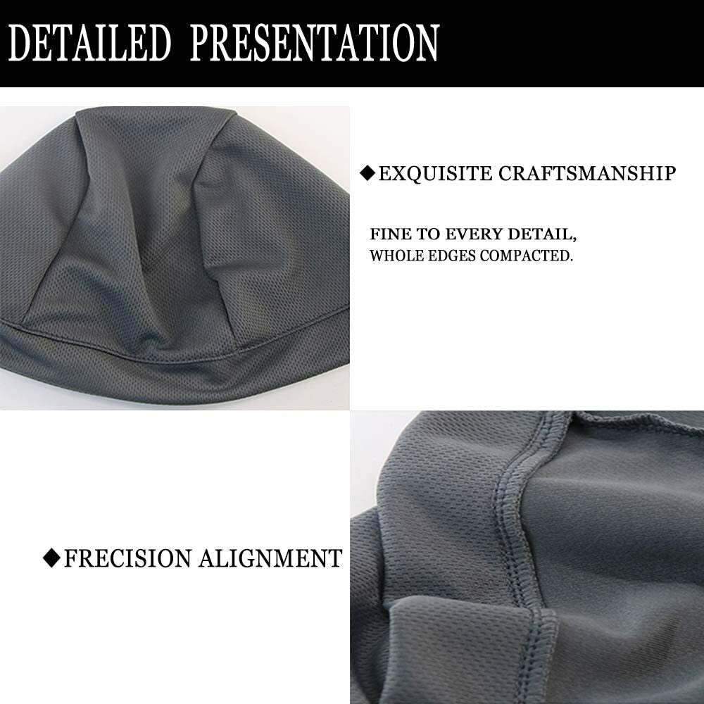 3Pack Sport Sweat Wicking Cycling Hat Cooling Skull Cap Helmet Liner Beanie Cap